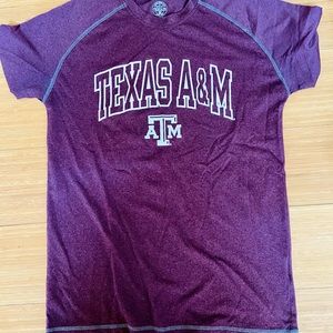 Maroon Dry Fit A&M t shirt